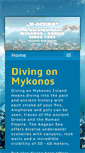 Mobile Screenshot of mykonos-diving.com